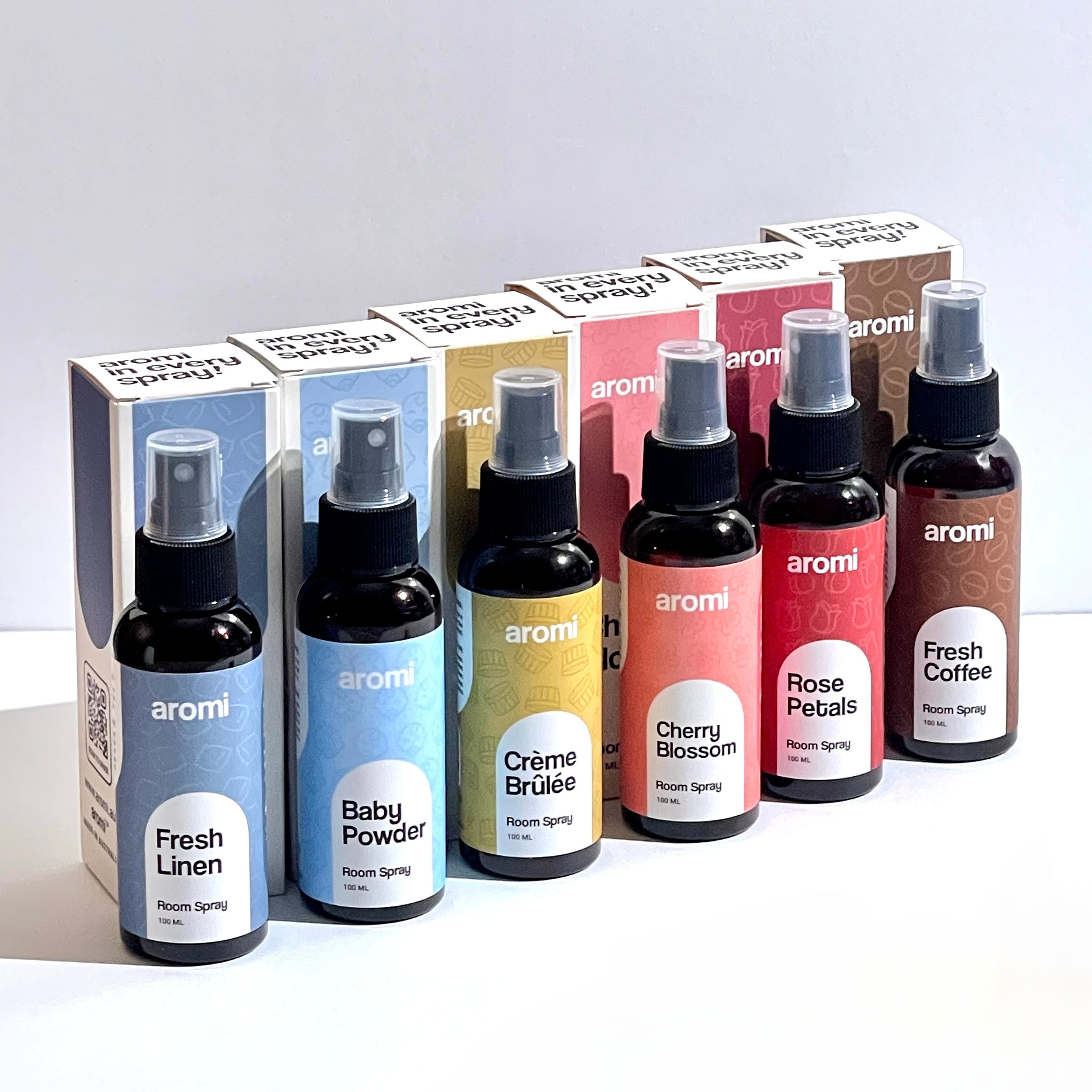 Room Spray Bundles (100ml), all scents with box